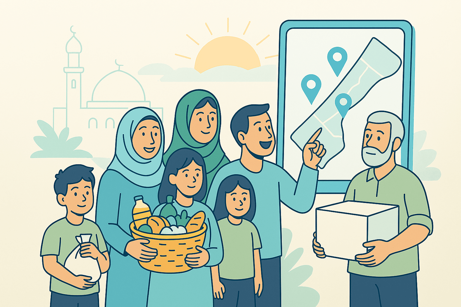 A supportive community in Gaza